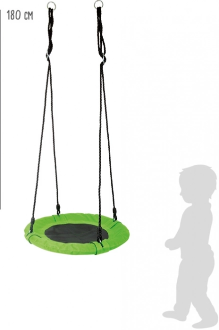 Kleine Voet Schommelnet ooievaarsnest groen