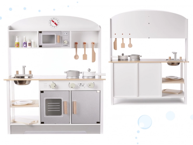 Houten kinderkeuken met accessoires
