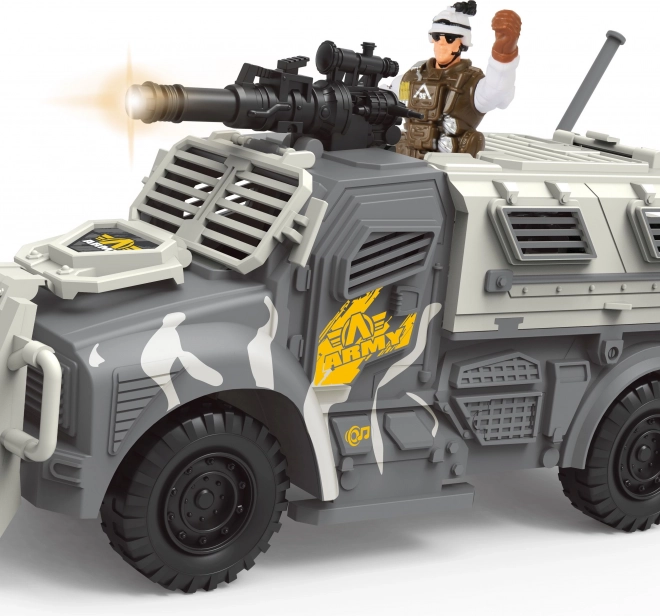 Voiture militaire avec effets