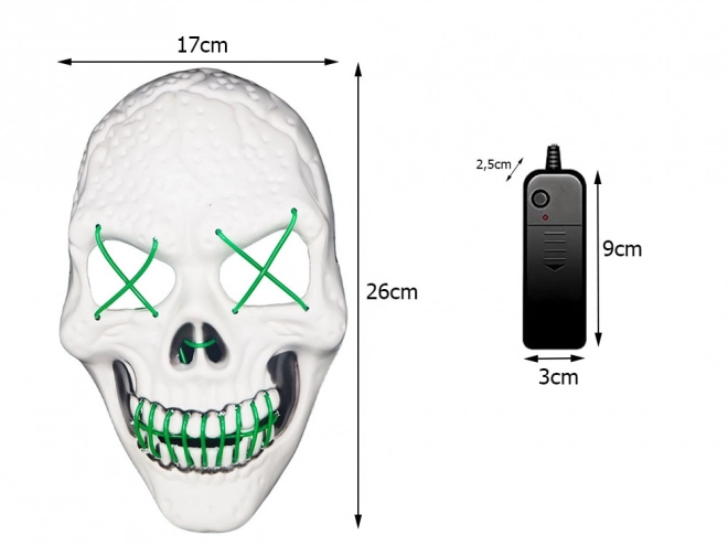 Lichtgevende Halloweenmasker