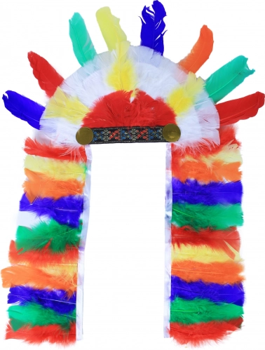 Opvallende multicolor veren
