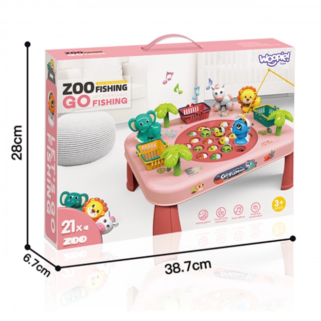 Woopie interaktiver Geschicklichkeitstisch Angeln Spiel – Rosa
