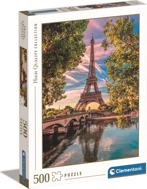 Puzzel 500 stukjes Langs de rivier de Seine