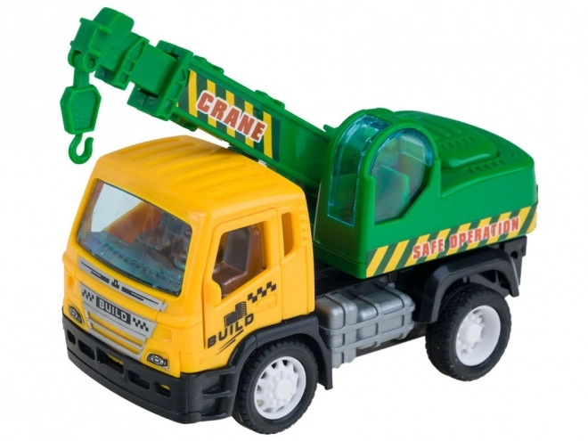 Spielzeugset Baustelle - Kran, Kipper, Müllwagen und Betonmischer – A