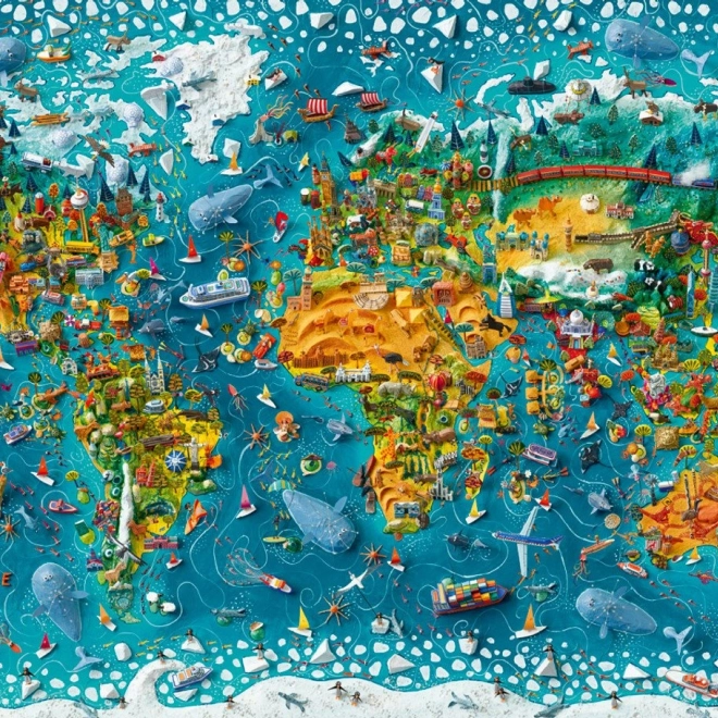 Puzzle mit 2000 Teilen – Unsere Welt