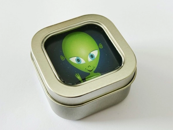 Space Memory Game in Tin Box