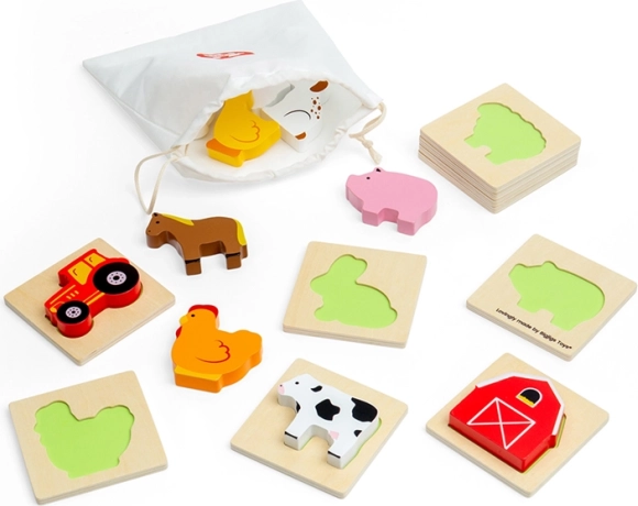 Bigjigs Toys reisspel voel en vind boerderij