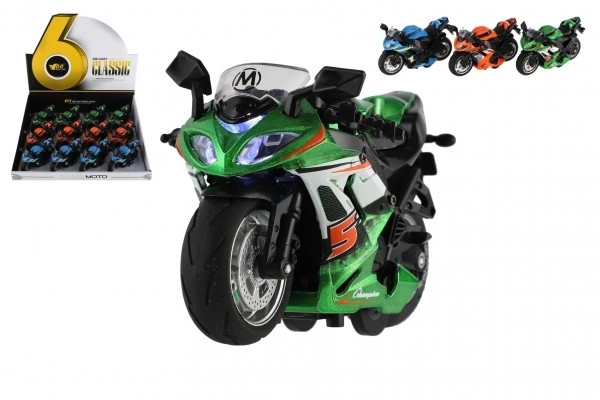 Racemotor met terugtrek-functie met licht en geluid