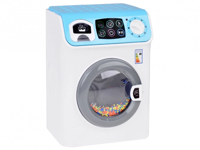 Kinderen wasmachine met touchscreen en effecten blauw