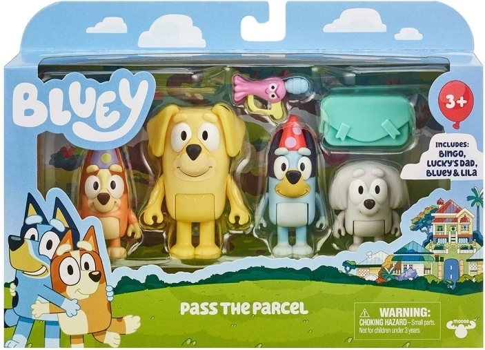 Set de figurines Bluey 4-pack