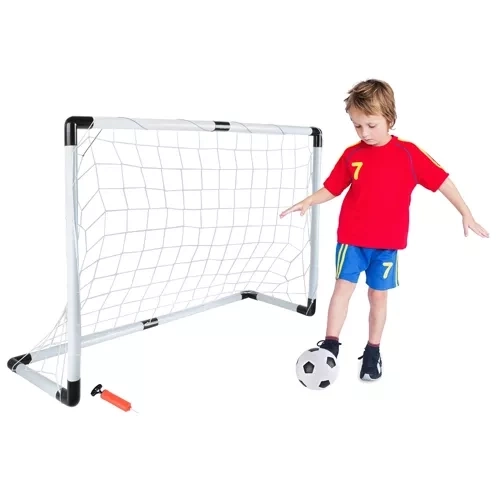 Voetbaldoel + bal + pomp 23459