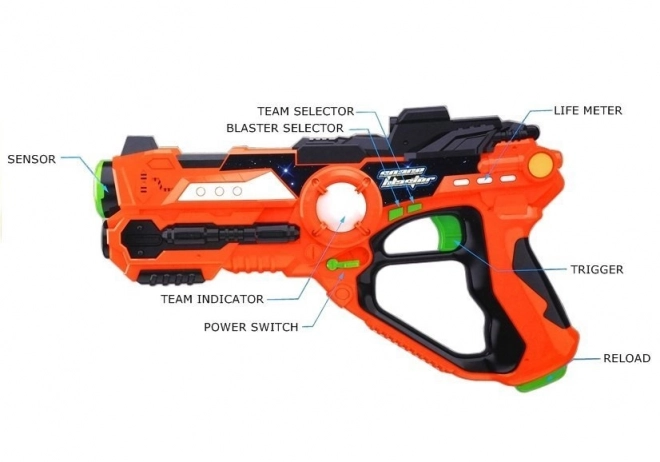 Laser Tag Paintball Gun Set