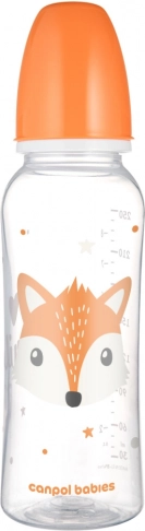 Kinderfles met smalle hals 250 ml vos CANPOL BABIES Cute Animals