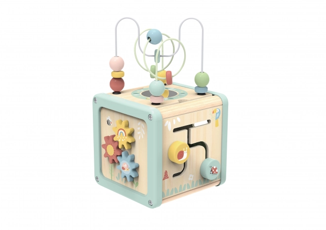 Multifunctionele houten kubus WOOPIE GREEN