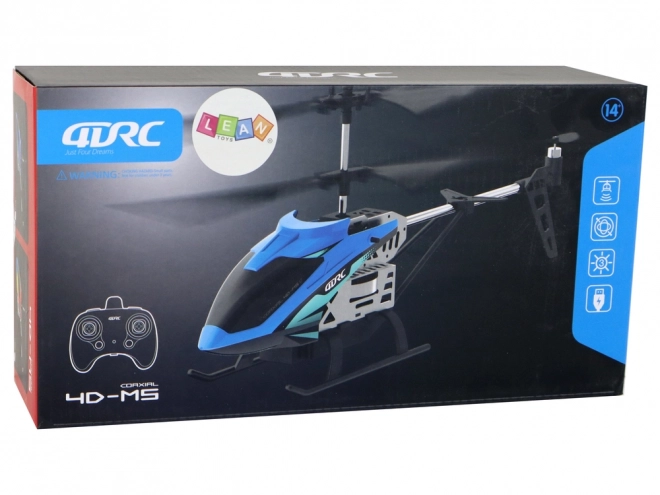 Aluminum RC Helicopter 2.4G Blue 15 Minute Flight