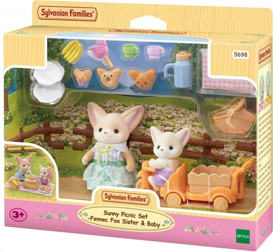Sylvanian Families renards en pique-nique