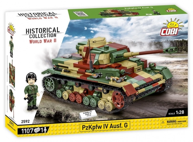 Bouwset WWII Panzerkampfwagen IV Ausf. G met 1107 onderdelen