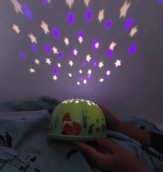 A Little Lovely Company Lampe mit Projektor – Freunde aus dem Wald