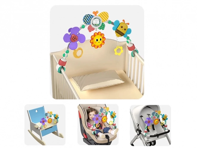 Colorful Baby Toy Arch for Stroller Crib Car Seat