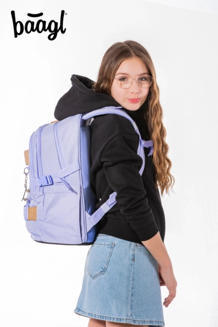 BAAGL 3 DELIGE SET Skate Lilac: rugzak, etui, zak