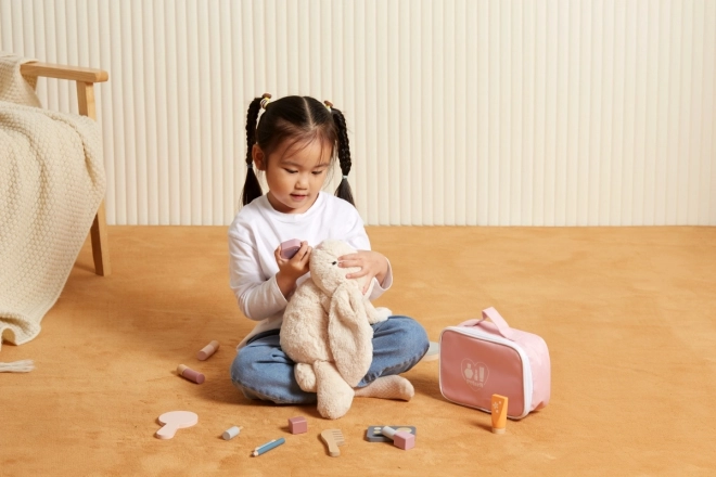 Houten make-up set
