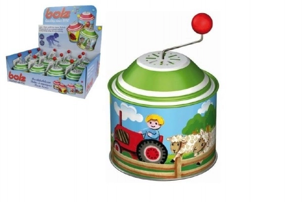 Muzikale doos molen boerderij metaal 8cm 12st in doos 18m+