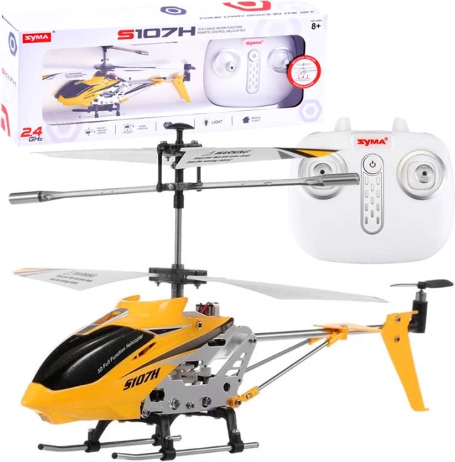Syma S107H remote-controlled metal helicopter with gyro stabilization – Yellow
