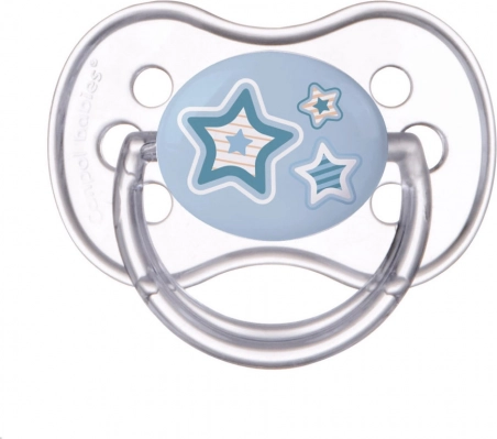 Canpol Babies sucette en silicone pour bébés 6-18 mois bleue