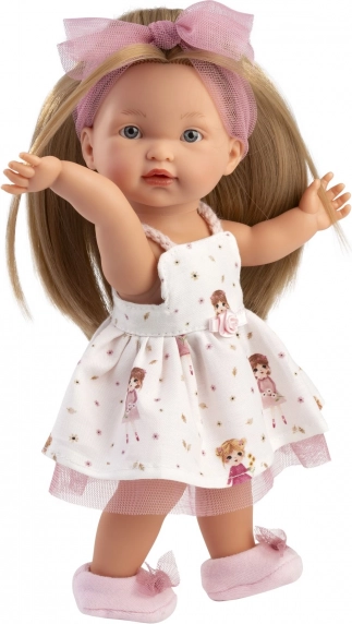 Realistische pop Llorens Valeria met volledig vinyl lichaam - 28 cm