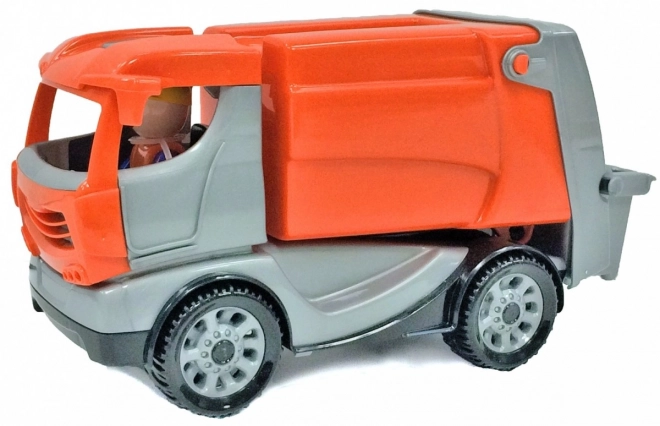 Auto Truckies vuilniswagen kunststof 25cm met figuur in doos 24m+