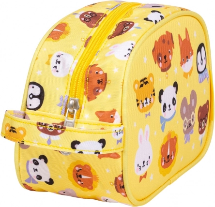 Toiletry Bag with Animal Friends Motif by A Little Lovely Company