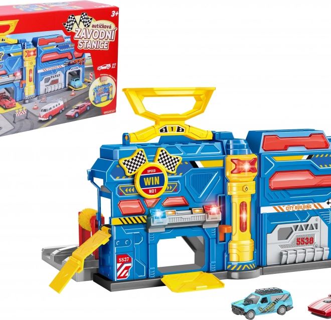Station de course portable avec lumières et sons
