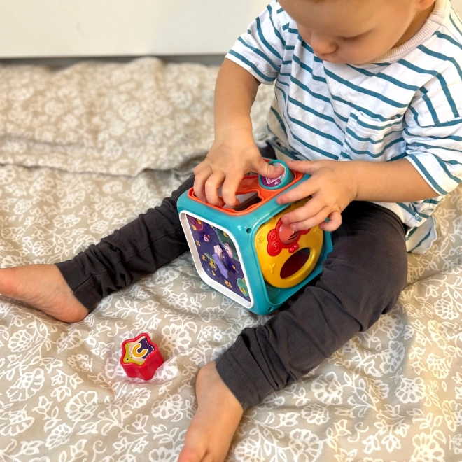 Interactieve sensorische kubus Montessori 6v1