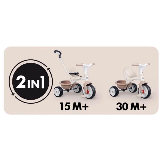 Driewieler voor kinderen Be Move in beige kleur