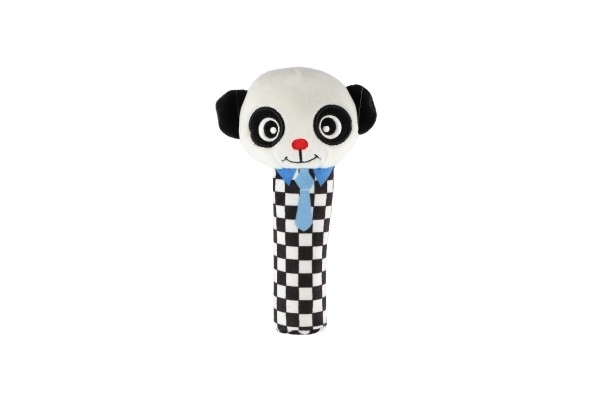 Muziekmobiel boven ledikant dieren pluche zwart-wit in doos 30x22x5,5cm 0+