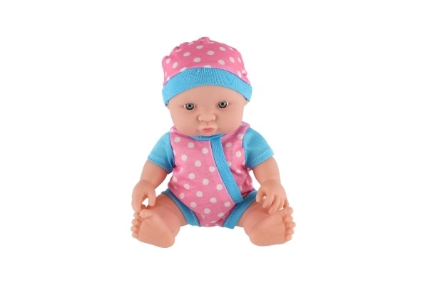 Bébé/bébé corps rigide plastique 25 cm à pile avec son 3 types dans une pochette plastique 13x28x7cm