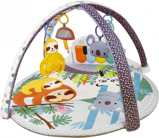 Arche courbée avec jouets suspendus