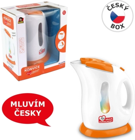 Bouilloire électrique pour enfants à piles 21 cm – parle tchèque