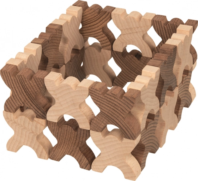 Goki balanceerspel Xmanis – stapelbare houten mannetjes