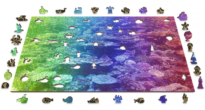 Houten Stad Houten puzzel Koraalrif 2in1, 1000 stukken EKO