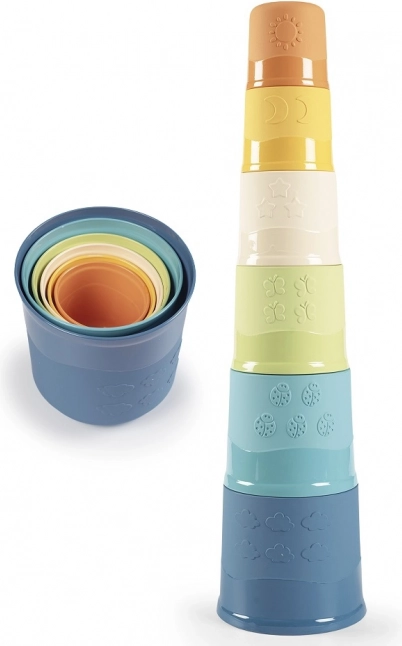 Smoby Little Green magische toren van bioplastic, 6 delen