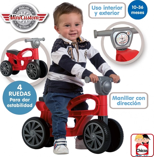 CHICOS Trotteur Mini Custom rouge