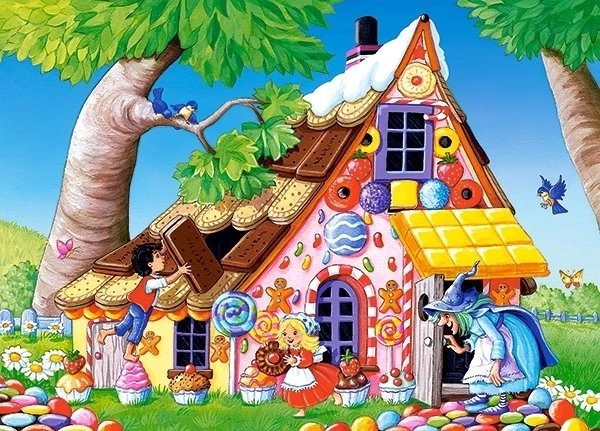 Puzzel 120 stukjes Hans en Grietje