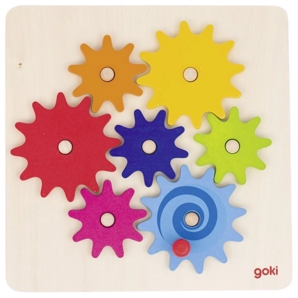 Wooden Game with Gears Goki