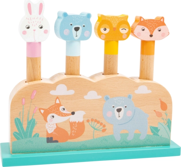 Wooden pop-up animal game small foot