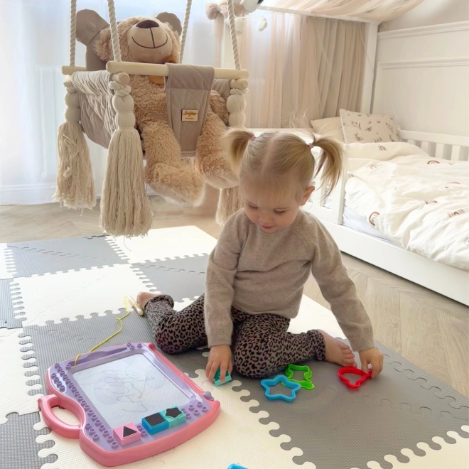 Colorful Magnetic Drawing Board with Stamps and Patterns