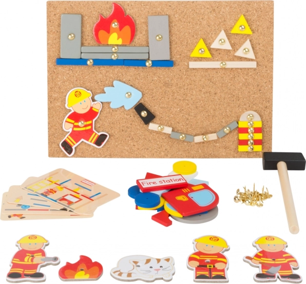 Kreatives Klopfspiel Feuerwehr small foot