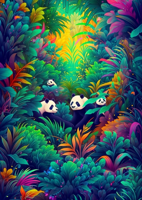 Panda Sky Puzzle 1000 Pieces