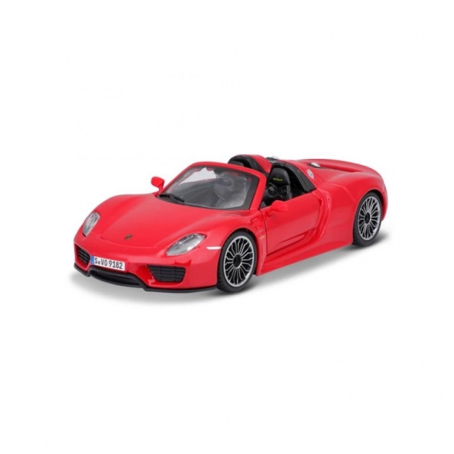 Modèle Bburago Porsche 918 Spyder rouge 1:24