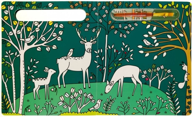 Malen mit Wasser: Wer lebt im Wald?